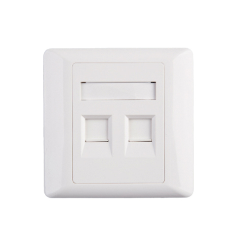 Double port faceplate